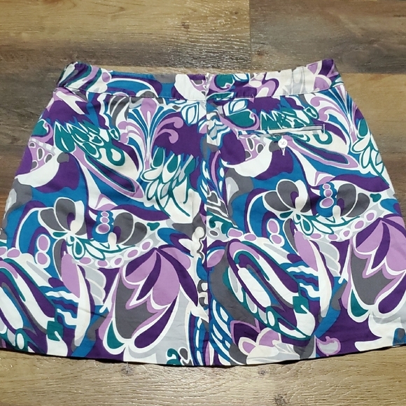 Lady Hagen Purple and Blue Patterned Skort - Picture 7 of 8